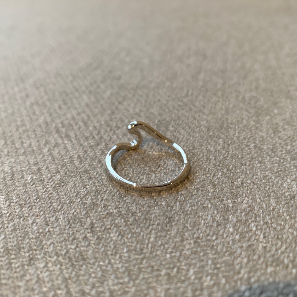 Silver Wave Ring π - Picture 5 of 5